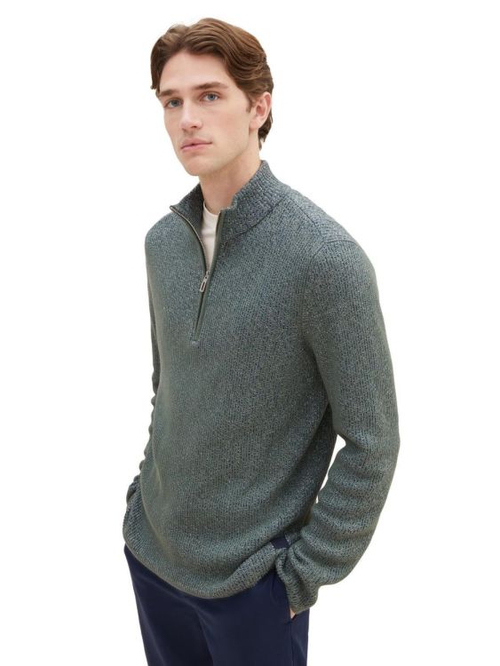 Tom Tailor Men Casual knitted mouline troyer (1038243/32741) - WeekendMode