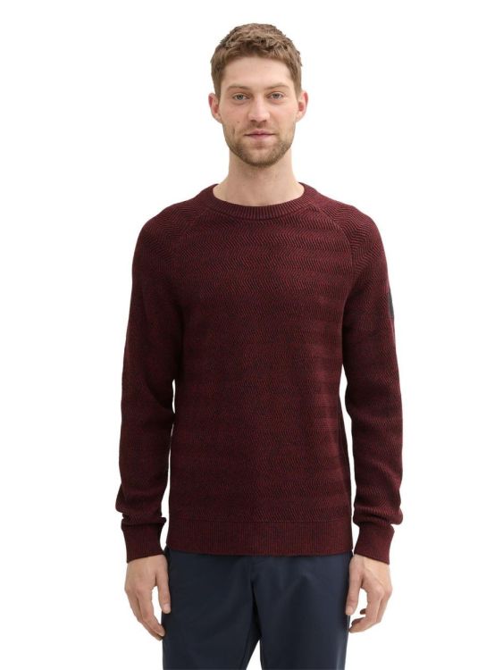 Tom Tailor Men Casual multicolor crewneck knit (1043273/36165) - WeekendMode