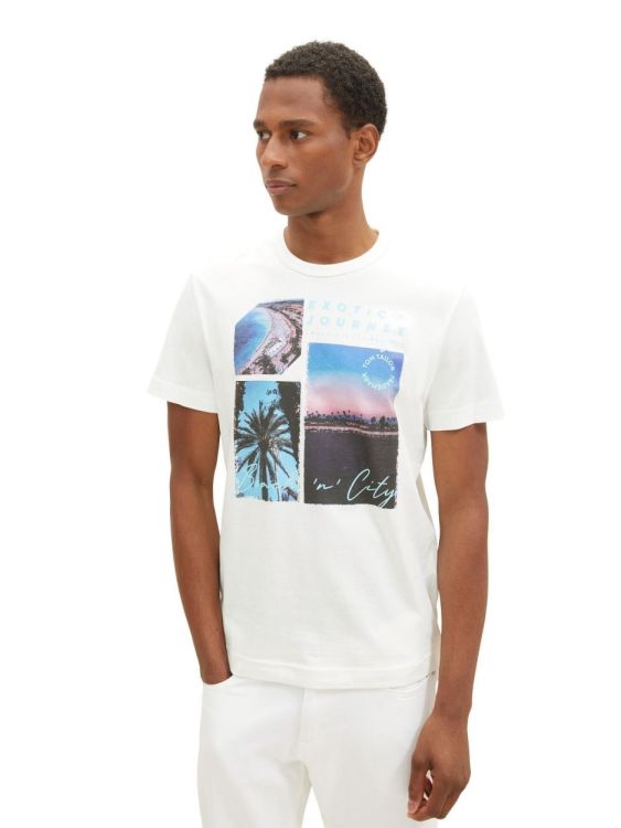 Tom Tailor Men Casual photoprint t-shirt (1036365/10332) - WeekendMode