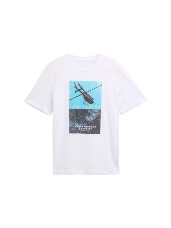 Tom Tailor Men Casual photoprinted t-shirt (1047809/20000) - WeekendMode