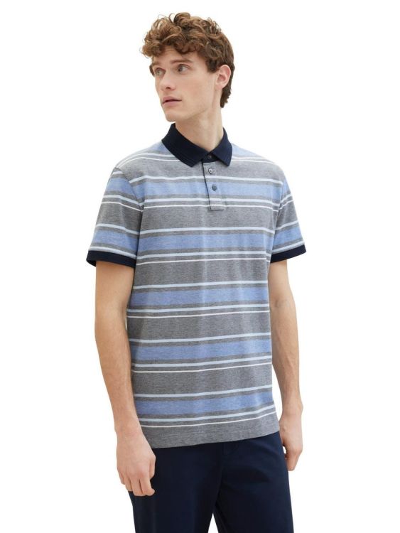 Tom Tailor Men Casual Polo Shirt (1040917/35040 sure blue multi stripe) - WeekendMode