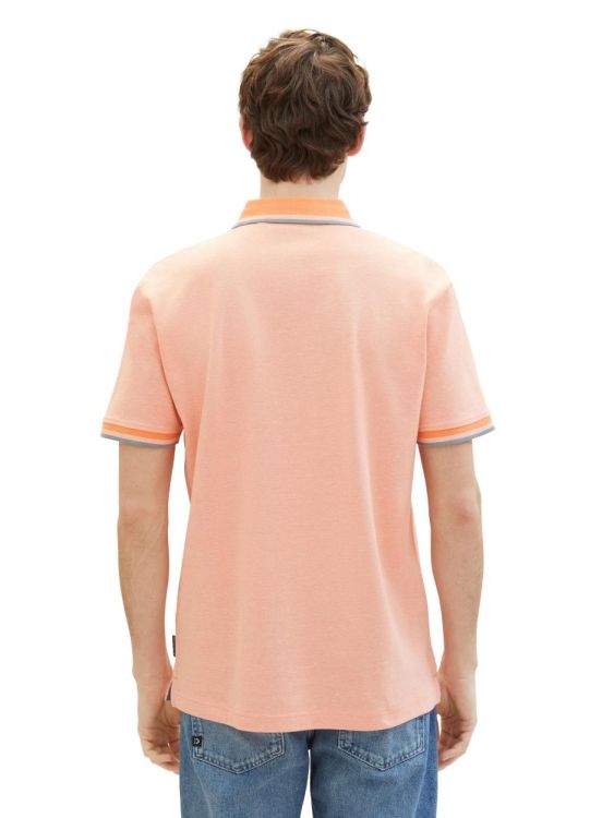 Tom Tailor Men Casual Polo Shirt (1040822/35202 white orange twotone) - WeekendMode