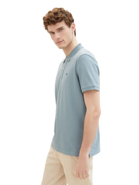 Tom Tailor Men Casual Polo Shirt NOS (1027713/27475 grey mint) - WeekendMode