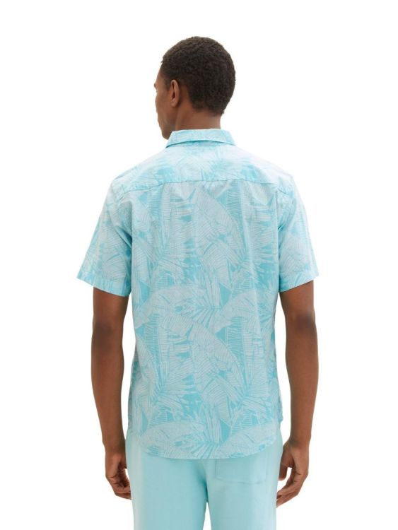 Tom Tailor Men Casual printed shirt leaf design (1036222/31801) - WeekendMode