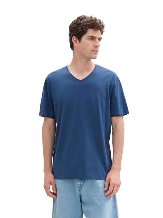 Tom Tailor Men Casual printed v-neck t-shirt (1043718/26779) - WeekendMode