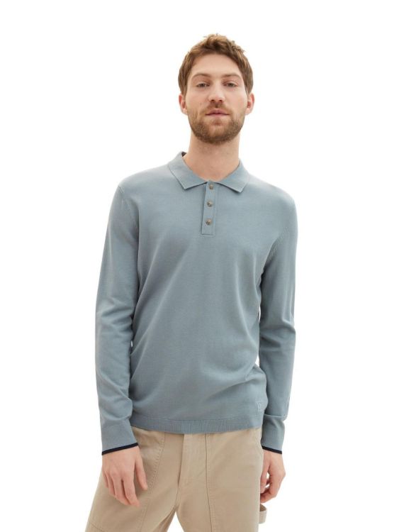 Tom Tailor Men Casual Pullover (1040714/27475 grey mint) - WeekendMode