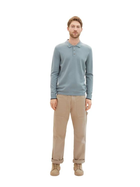 Tom Tailor Men Casual Pullover (1040714/27475 grey mint) - WeekendMode