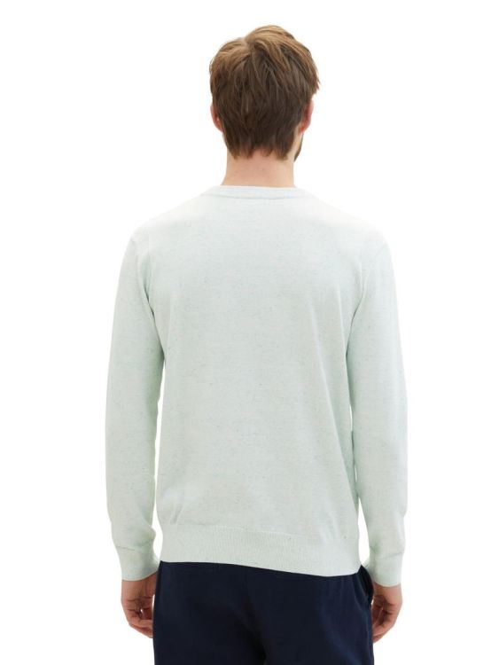 Tom Tailor Men Casual Pullover (1040715/34939 white paradise mint neps) - WeekendMode