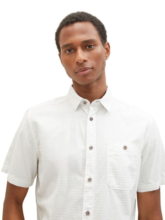 Tom Tailor Men Casual shirt dots structure (1036225/31820) - WeekendMode