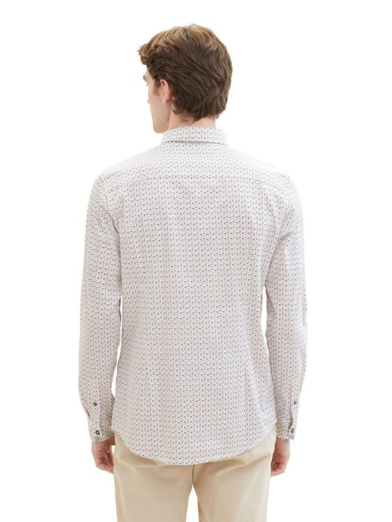 Tom Tailor Men Casual Shirt (1040123/34621 white multi grid design) - WeekendMode