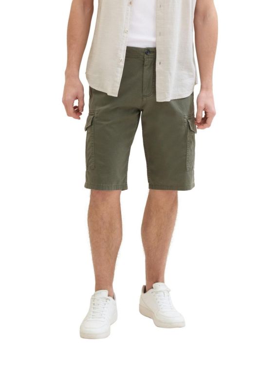 Tom Tailor Men Casual Shorts NOS (1040226/34670 olive structure print) - WeekendMode