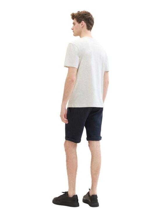 Tom Tailor Men Casual slim piqué chino shorts (1040233/32850 blue classic melange) - WeekendMode