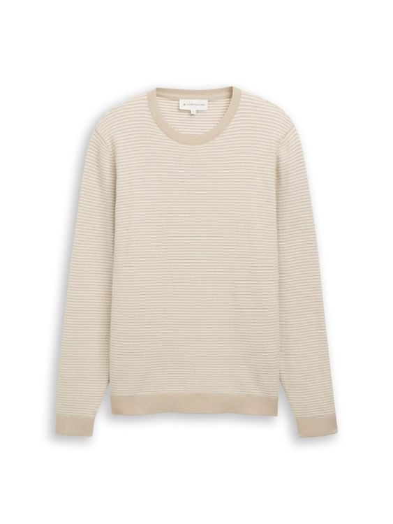 Tom Tailor Men Casual striped crew neck pullover (1050091/39561) - WeekendMode