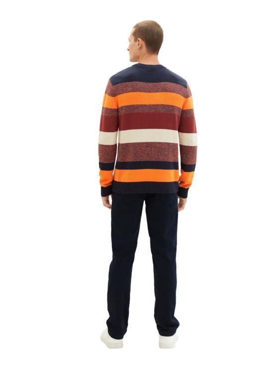 Tom Tailor Men Casual striped multicolor cable knit (1038245/32739) - WeekendMode