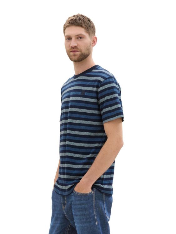 Tom Tailor Men Casual striped t-shirt (1043287/36153) - WeekendMode