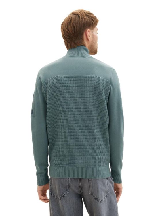 Tom Tailor Men Casual structure knit standup jacket (1038232/19643) - WeekendMode