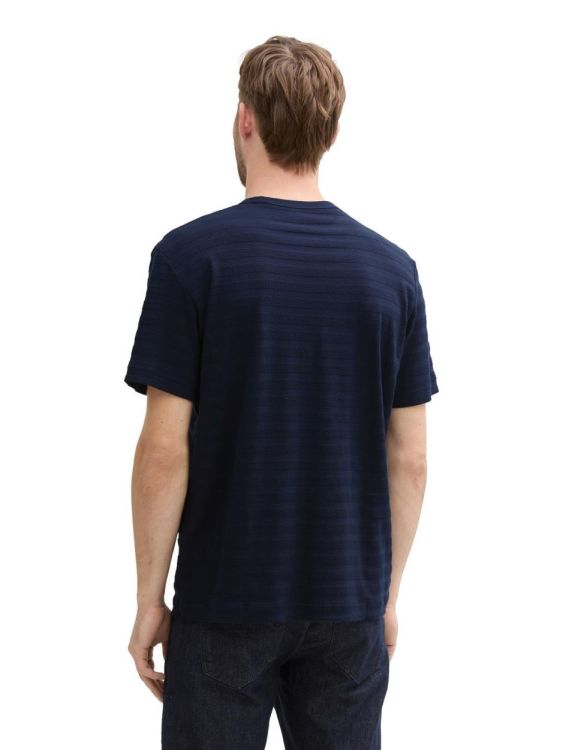 Tom Tailor Men Casual structured basic t-shirt (1045677/10668) - WeekendMode