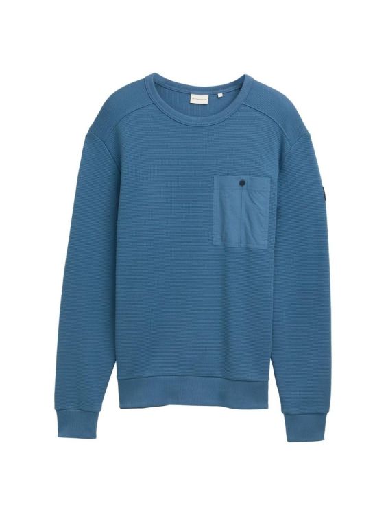 Tom Tailor Men Casual structured crew neck sweatshirt (1047828/38224) - WeekendMode