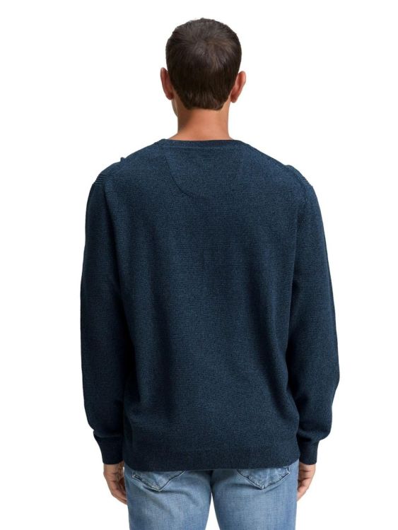 Tom Tailor Men Casual structured crewneck knit (1047570/38772) - WeekendMode