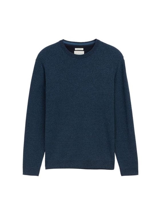 Tom Tailor Men Casual structured crewneck knit (1047570/38772) - WeekendMode