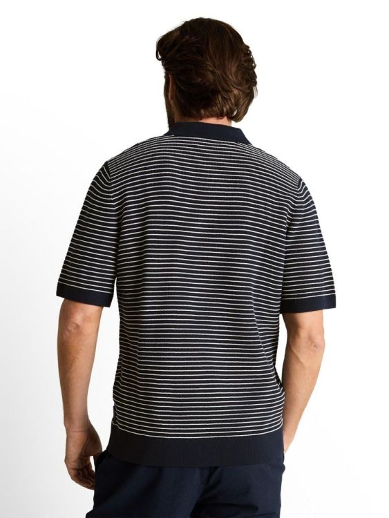 Tom Tailor Men Casual structured stripe knit polo (1050100/39725) - WeekendMode