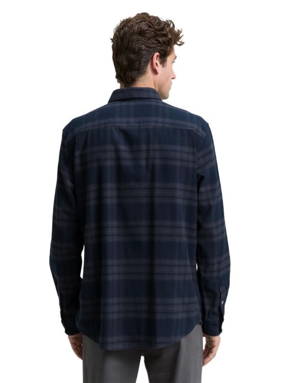 Tom Tailor Men Casual tonal check shirt (1047338/38520) - WeekendMode