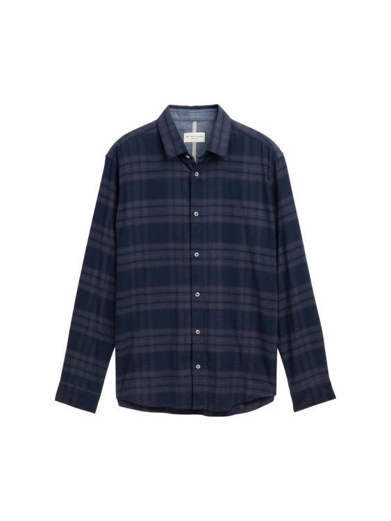 Tom Tailor Men Casual tonal check shirt (1047338/38520) - WeekendMode