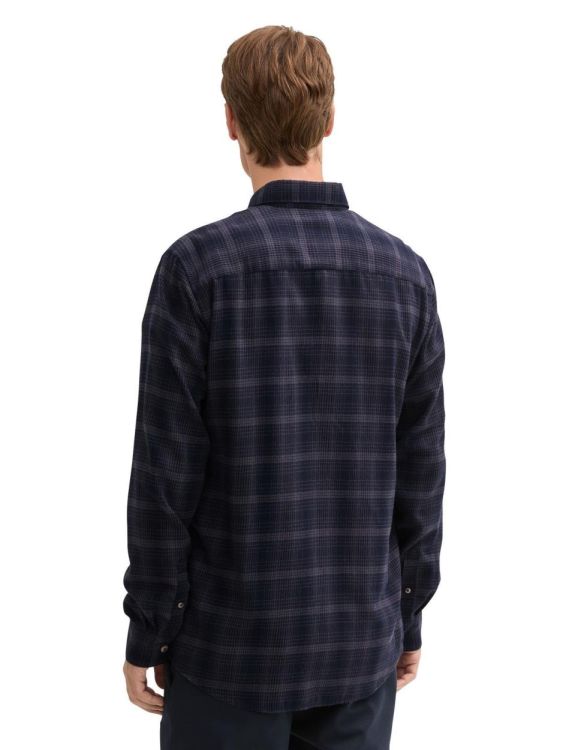 Tom Tailor Men Casual tonal checked shirt (1042660/36006) - WeekendMode