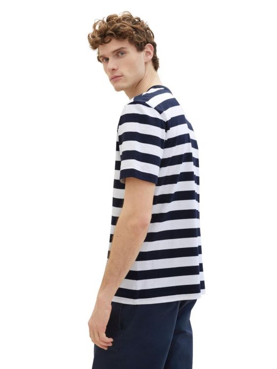 Tom Tailor Men Casual T-Shirt (1040900/35178 navy bold stripe) - WeekendMode