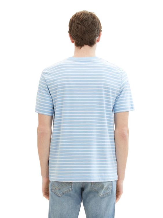 Tom Tailor Men Casual T-Shirt (1041182/35207 washed out blue white stri) - WeekendMode