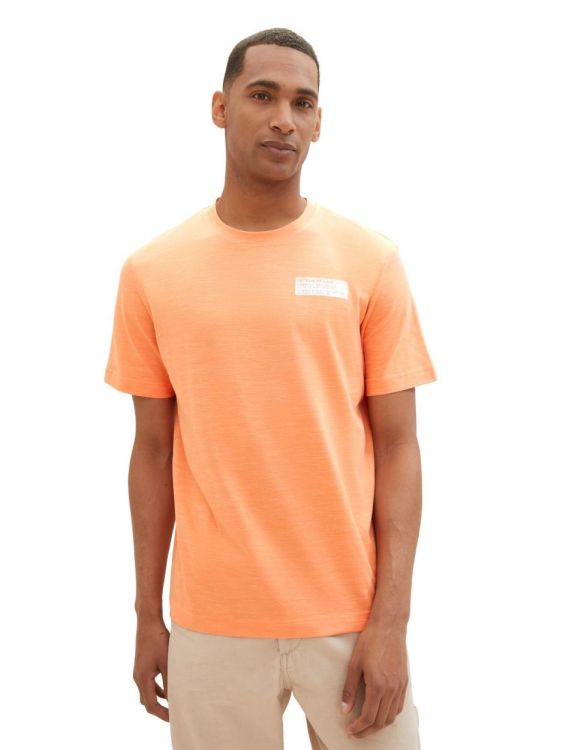 Tom Tailor Men Casual T-Shirt (1040910/35115 fruity orange white inject) - WeekendMode