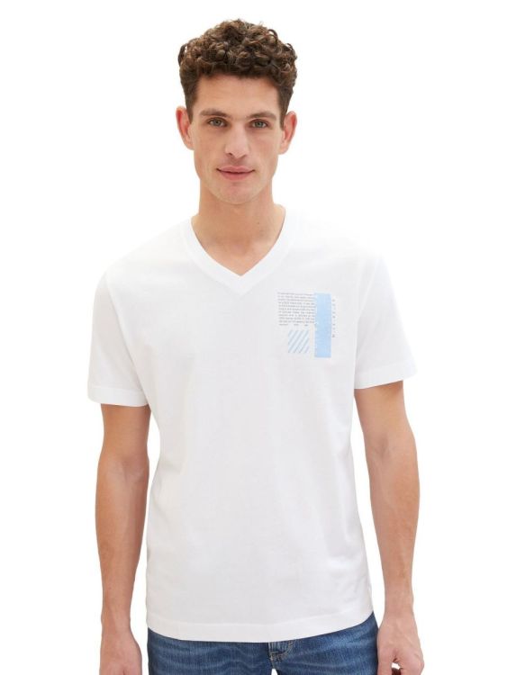 Tom Tailor Men Casual T-Shirt (1040895/20000 White) - WeekendMode