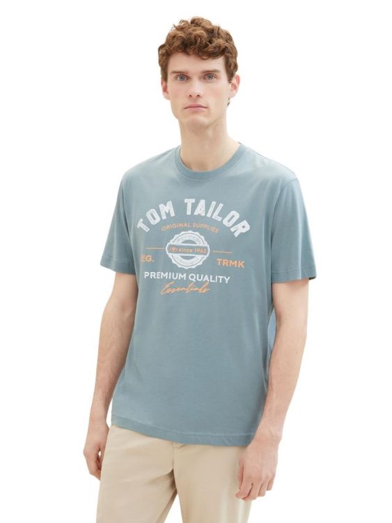 Tom Tailor Men Casual T-Shirt NOS (1037735/27475 grey mint) - WeekendMode