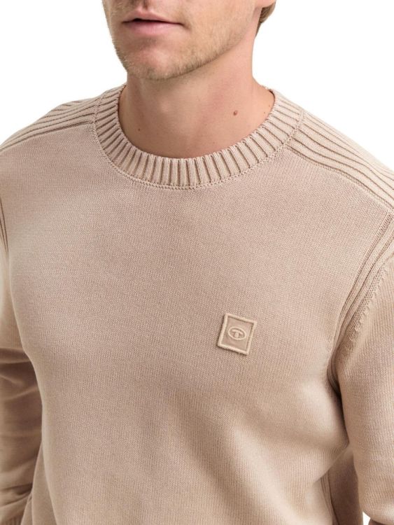 Tom Tailor Men Casual washed crewneck knit (1048024/16764) - WeekendMode