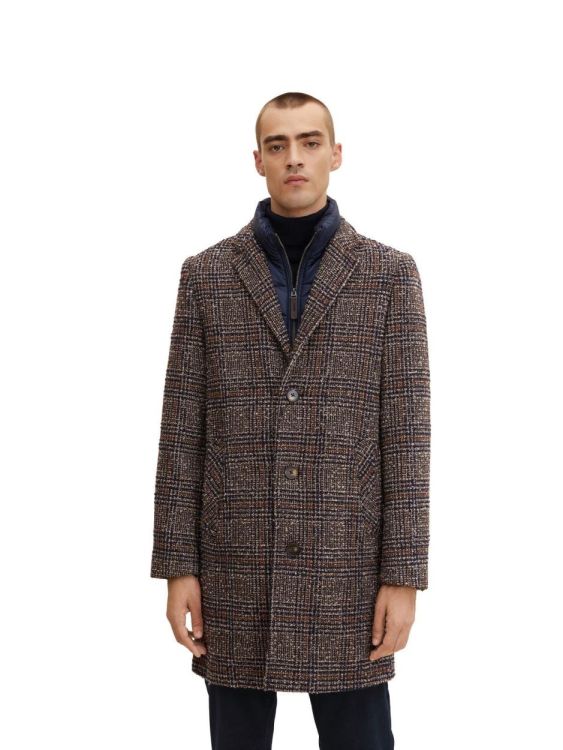 Tom Tailor Men Casual wool coat check (1032505/30506) - WeekendMode