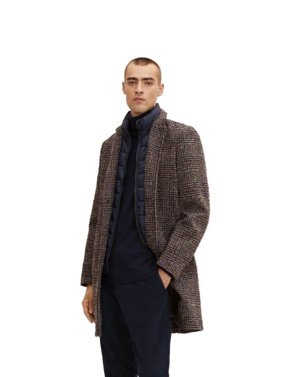Tom Tailor Men Casual wool coat check (1032505/30506) - WeekendMode
