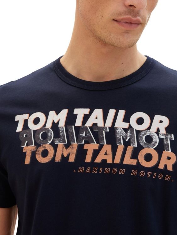Tom Tailor Men Casual wording logo print t-shirt (1036426/10668) - WeekendMode