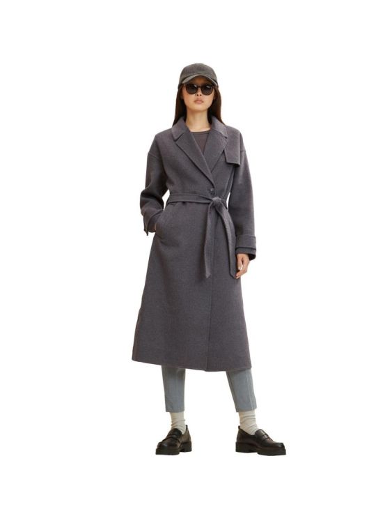 Tom Tailor Women belted long coat (1032464/15417) - WeekendMode