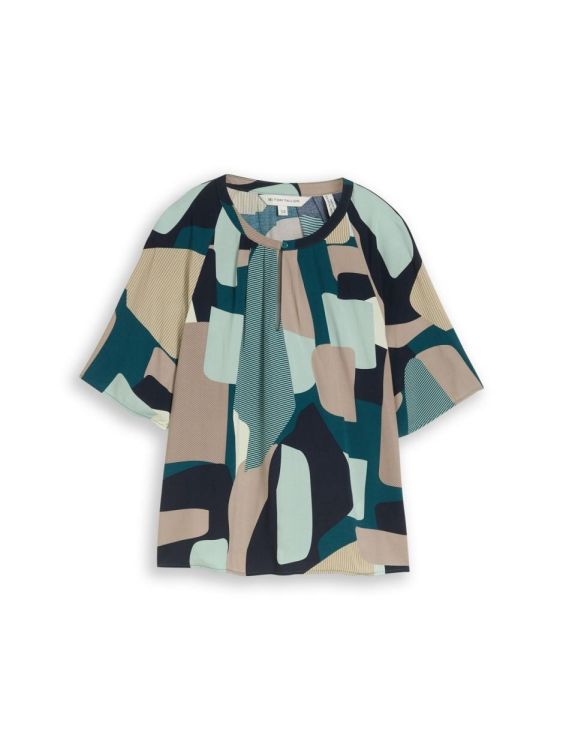 Tom Tailor Women Blouse modern shape with pleats (1049802/39722) - WeekendMode