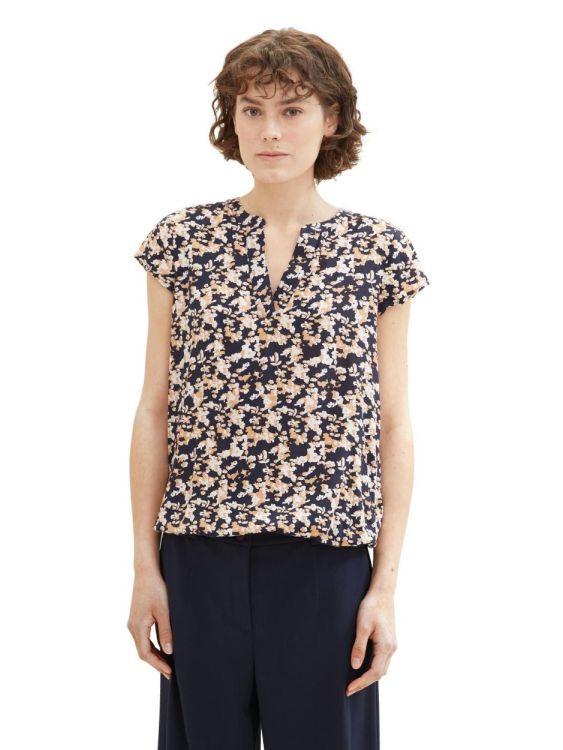 Tom Tailor Women blouse printed NOS (1035245/34765 coral cut floral design) - WeekendMode