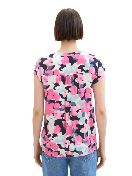 Tom Tailor Women blouse printed (1035245/35290 pink colorful floral desig) - WeekendMode