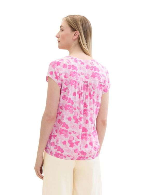 Tom Tailor Women blouse printed (1035245/35292 pink small floral design) - WeekendMode