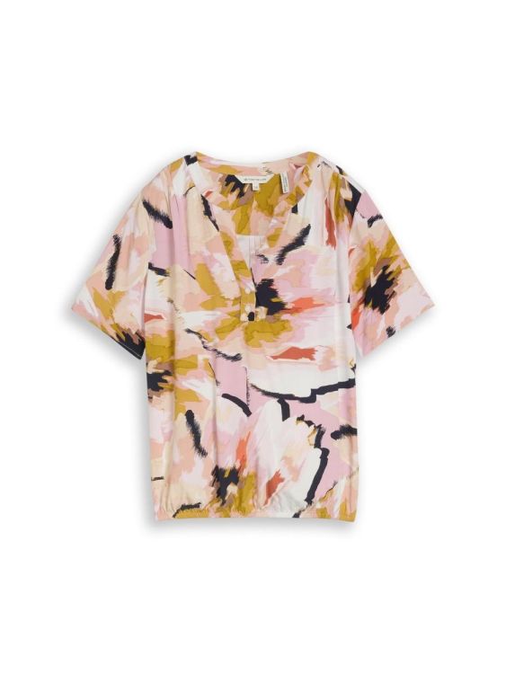 Tom Tailor Women blouse printed shortsleeves (1049796/39736) - WeekendMode