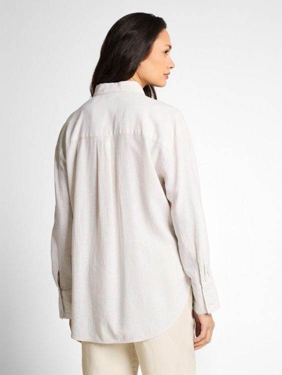 Tom Tailor Women blouse shirt with linen (1050608/40073) - WeekendMode