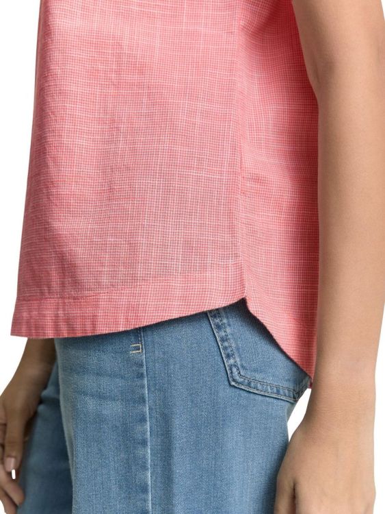 Tom Tailor Women blouse shortsleeve with slub structure (1046189/14980) - WeekendMode