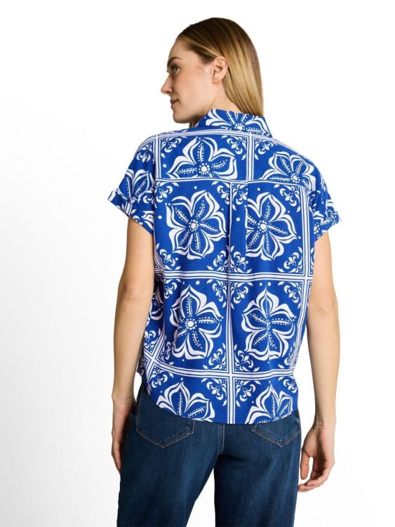 Tom Tailor Women blouse shortsleeves with linen (1049799/40261) - WeekendMode