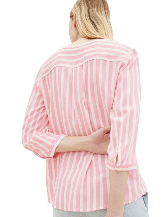 Tom Tailor Women blouse striped NOS (1016190/35245 pink offwhite stripe) - WeekendMode