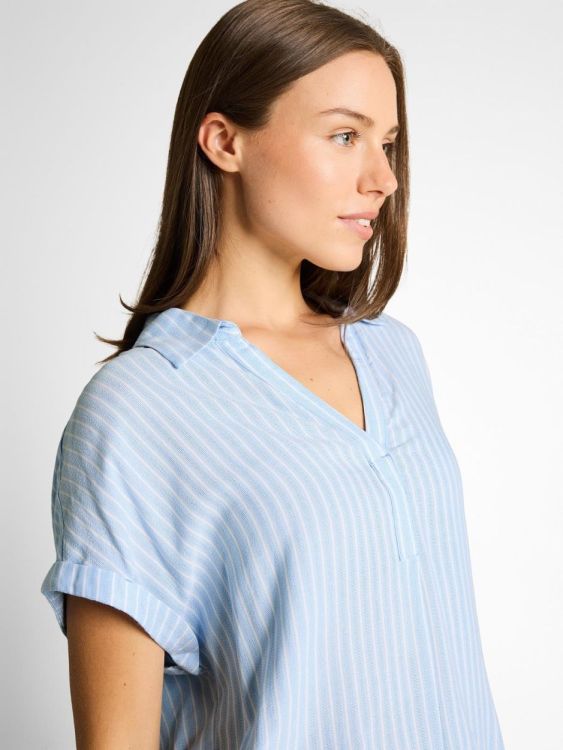 Tom Tailor Women blouse striped shortsleeve (1049797/39659) - WeekendMode