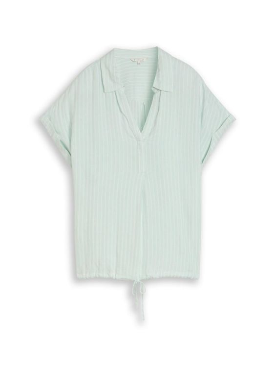 Tom Tailor Women blouse striped shortsleeve (1049797/39661) - WeekendMode
