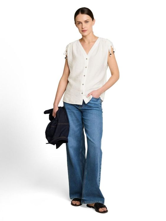 Tom Tailor Women blouse top with gathering (1051085/10315) - WeekendMode